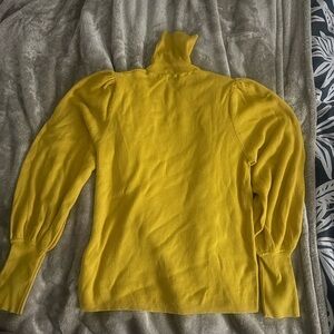 J. Crew Vibrant Yellow Cowl Neck Sweater